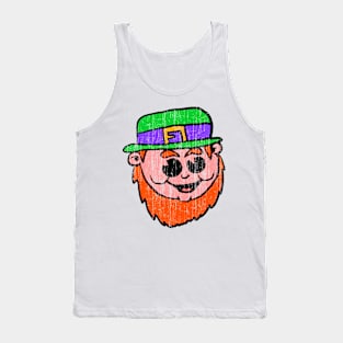 Vintage leprechaun Face 1 Tank Top